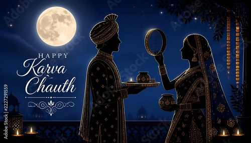 Premium Karwa Chauth Banner