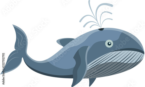 Blue Whale Illustration