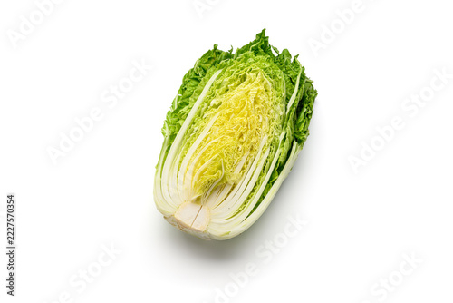 縦に切った白菜の断面