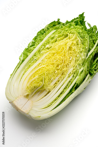 縦に切った白菜の断面