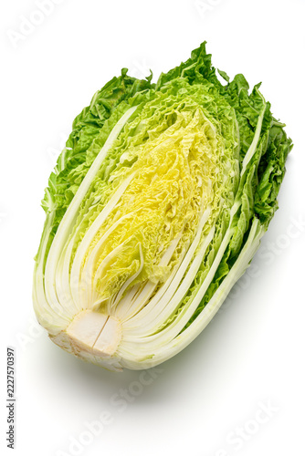 縦に切った白菜の断面