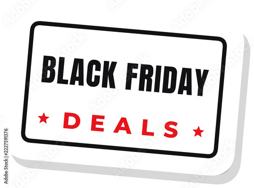 Black Friday deals stamp sticker