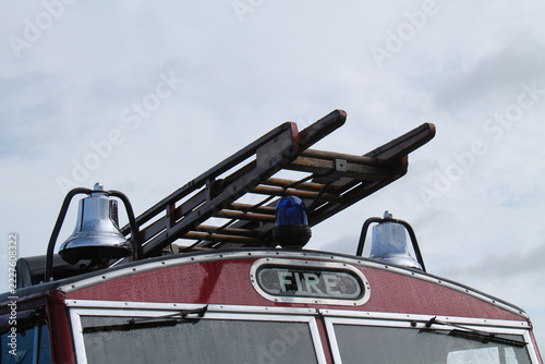 The Light and Bells of a Vintage Fire Engine Appliance.