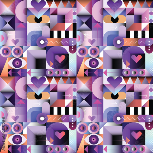 Abstract Geometric Seamless Background