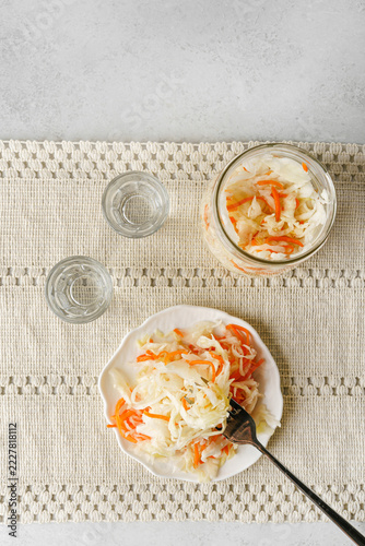 sauerkraut in a jar fermented foods