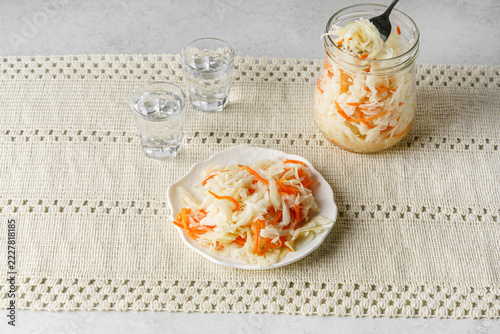 sauerkraut in a jar fermented foods