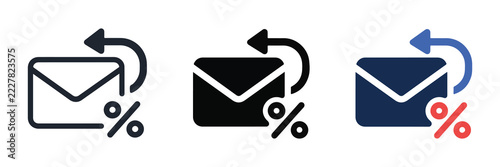 Email Bounce Rate Icon for Delivery Analytics