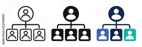 Lead Segmentation Icon for Customer Audience Grouping
