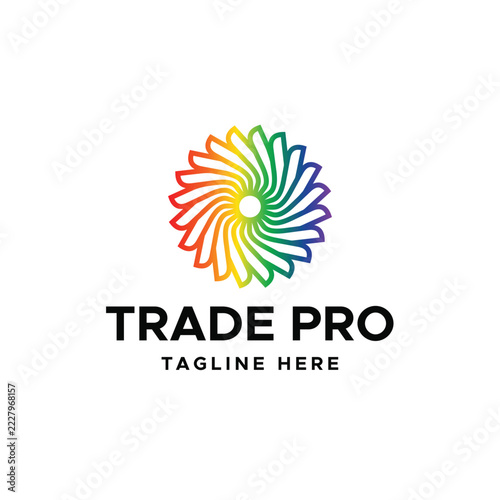Flower logo color full flower logo