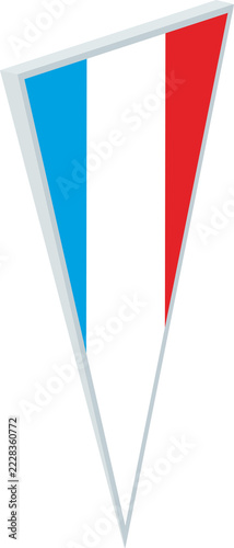 Fotografie Luxembourg in Triangular Pin Shape