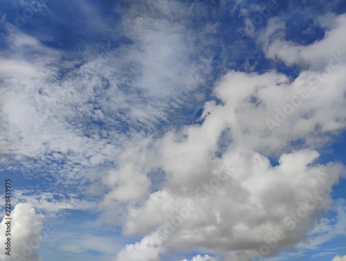 blue sky with clouds