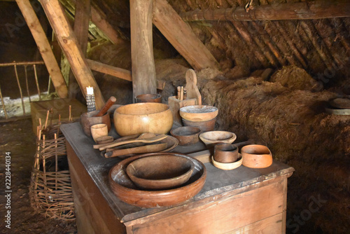 Preserved Highland Blackhouse and Traditional Scottish Village Architecture