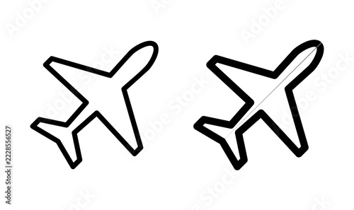 Plane icon vector. Airplane icon. aeroplane. Flight transport icon. travel symbol