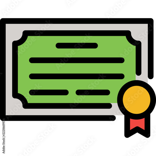 Quality certificate vector icon official diploma