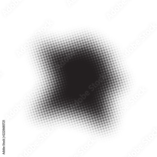 Abstract halftone background featuring gradient dots, circular patterns, Ideal for posters, banners, comic book designs, presentations, ad