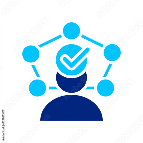 Skillset Icon. Skillset icon representing a collection of abilities, competencies, and professional skills. Vector Illustration.