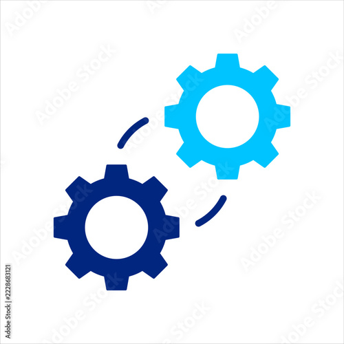 Reskill Icon. Reskill icon representing learning new skills, career transitions, and professional adaptation. Vector Illustration.