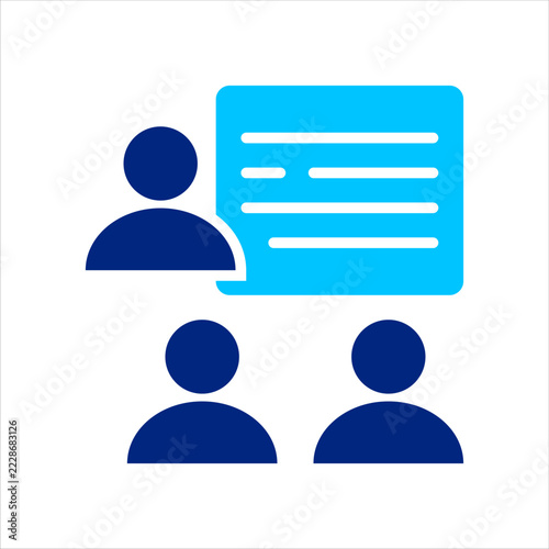 Training Icon. Training icon representing skill development, education, and professional learning. Vector Illustration.
