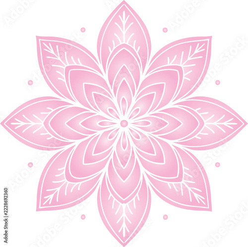 vector pink flower