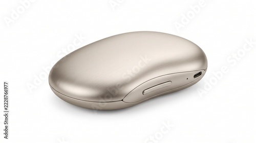 Sleek Gold Wireless Earbud Charging Case, Minimalist Metallic Bluetooth Earphone Box, Modern Audio Technology Accessory studio isolation