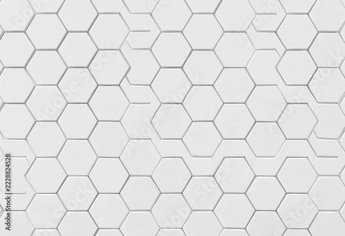 White hexagons form a repeating pattern