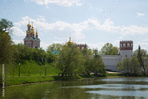 Photography Novodevichy Convent in Moscow in spring.
