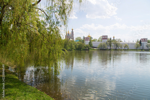 Photography Novodevichy Convent in Moscow in spring.