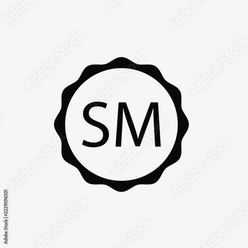Service Mark icon vector logo design template