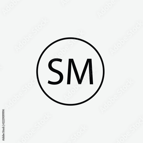 Service Mark icon vector logo design template