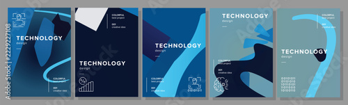 Applications vibrancy placard technology abstract geometric a4 poster. website tones, diversity cutting, image polygons, cylinder urban vector technology background illustration