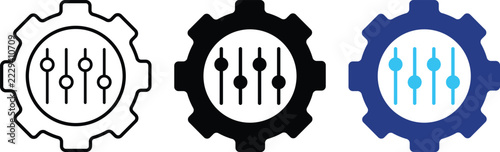 Obraz na plátně Mass customization icon set