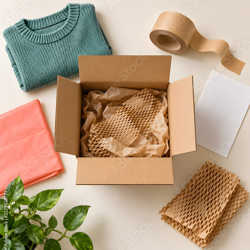 Reusable packaging supplies prepared for clothing return