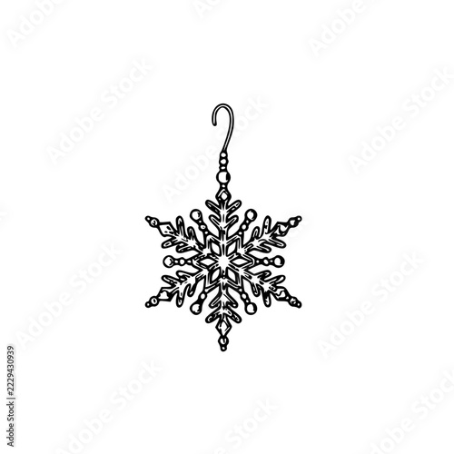 Snowflake Christmas Ornament