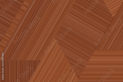 Brown wooden plank texture arranged in diagonal geometric composition for flooring base design.