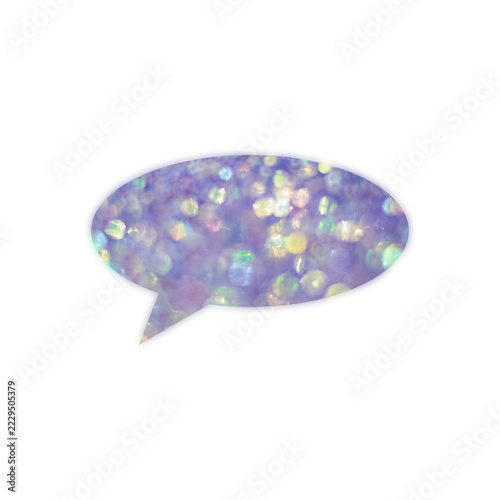 Purple Shimmer Text Box  for Creative Designs