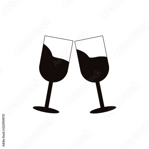 Wine Glasses Cheers Celebration Icon