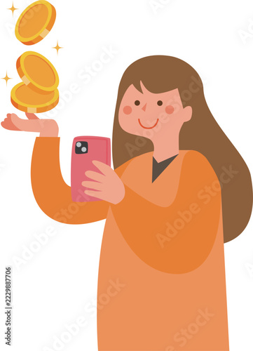 スマートフォンとお金と女性