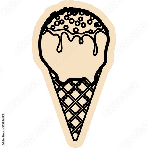 Scrapbook Ice Cream Doodle
