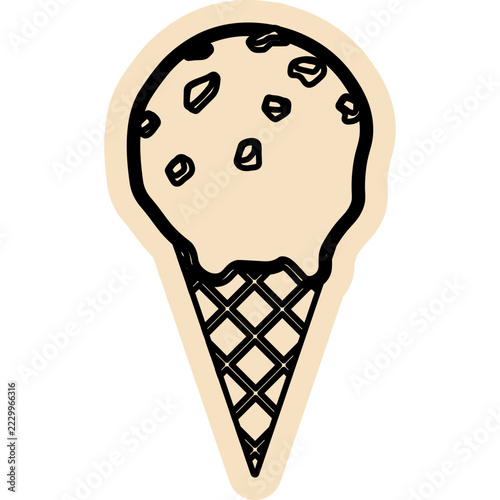 Scrapbook Ice Cream Doodle