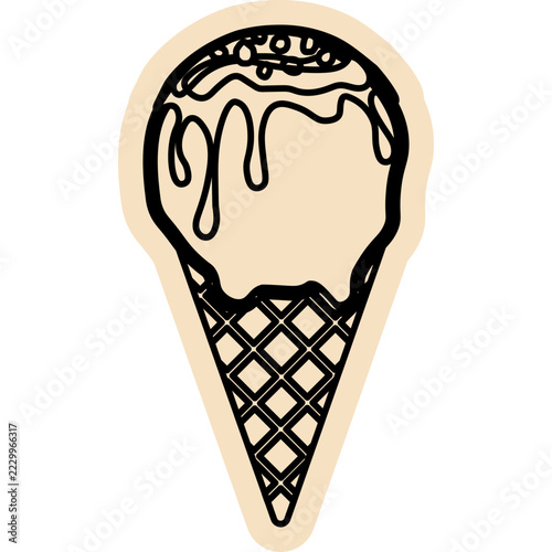 Scrapbook Ice Cream Doodle