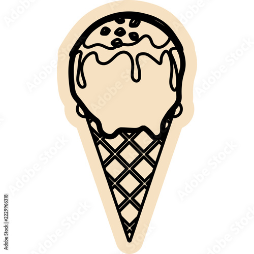 Scrapbook Ice Cream Doodle