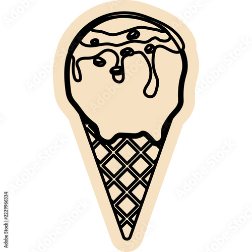 Scrapbook Ice Cream Doodle