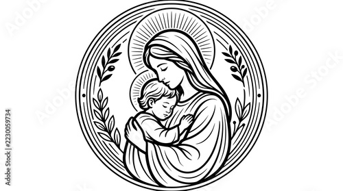 Minimalist side profile vector art of a pregnant woman or mother on a clean white background, representing neonatal health, maternity care, and prenatal wellness themes.