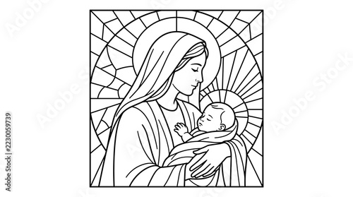 Side Profile Vector Illustration of a Newborn Baby Neonatal Infancy Concept Minimalist Line Art Design for Pediatric Care Maternity and Healthcare Marketing Background Graphic