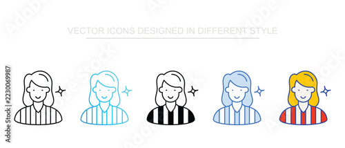 Graphic Designer icon design with white background stock illustration