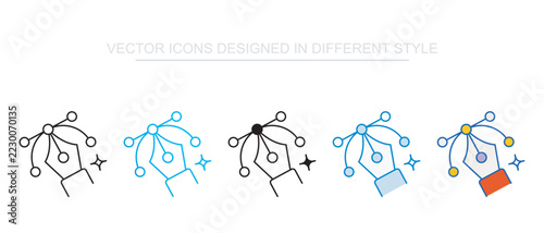 Graphic Design icon design with white background stock illustration
