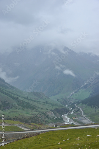Barskoon Gorge,  Beautiful view of the mountains, Kyrgyzsta