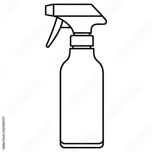 Spray bottle outline