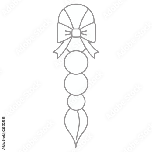 Stylized Hair Braid with Bow