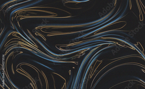 Abstract blue glossy wave background with smooth liquid shapes and flowing curves, modern elegant design.